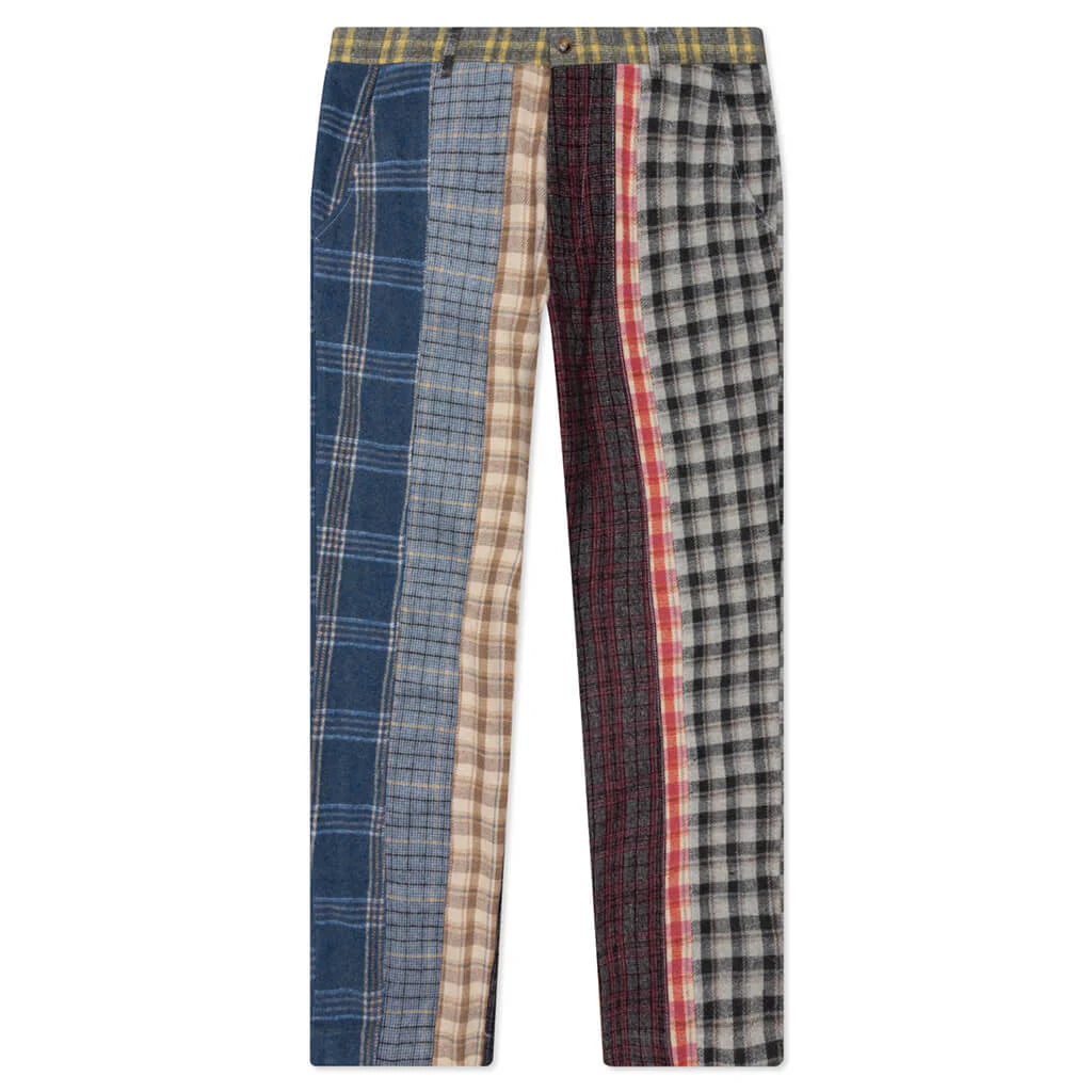 [Multicolor] Multi-Plaid Suit Bottom