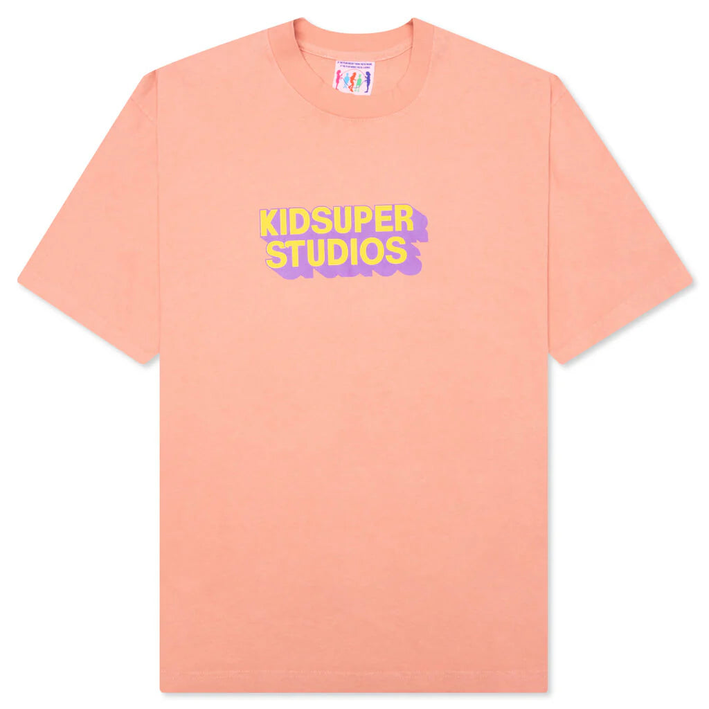 [Orange/SALMON-YELLOW-PURPLE] CLASSIC LOGO TEE