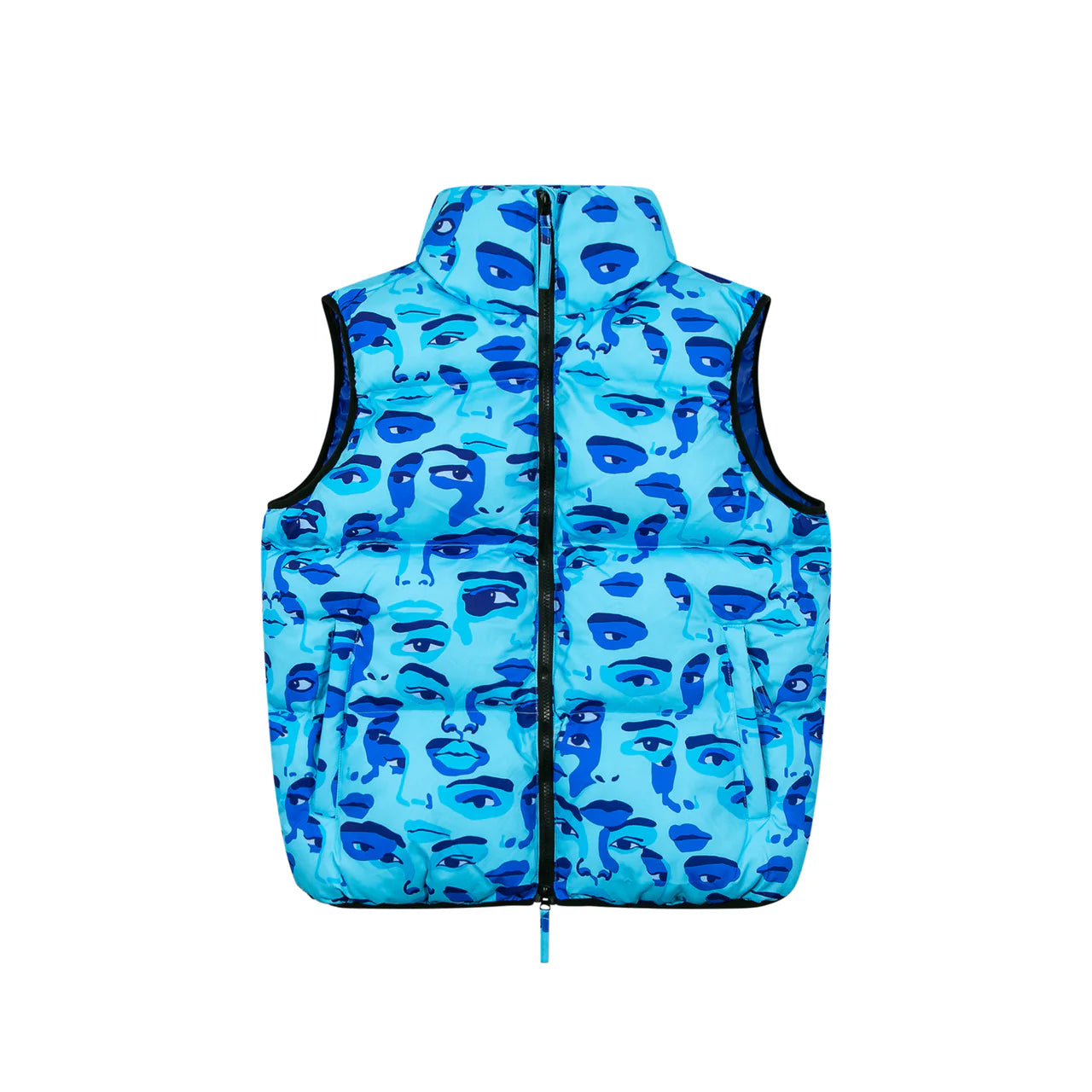 [BLUE] Face Camo Puffer