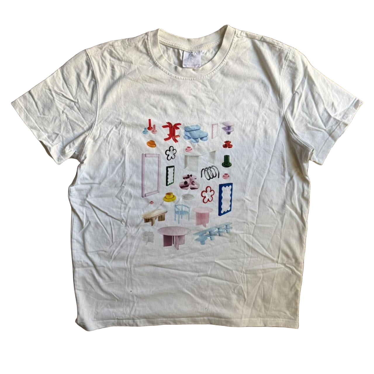 [WHITE-MULTICOLOR] Gustaf Westman  X KidSuper Pop Up EXCLUSIVE TEE