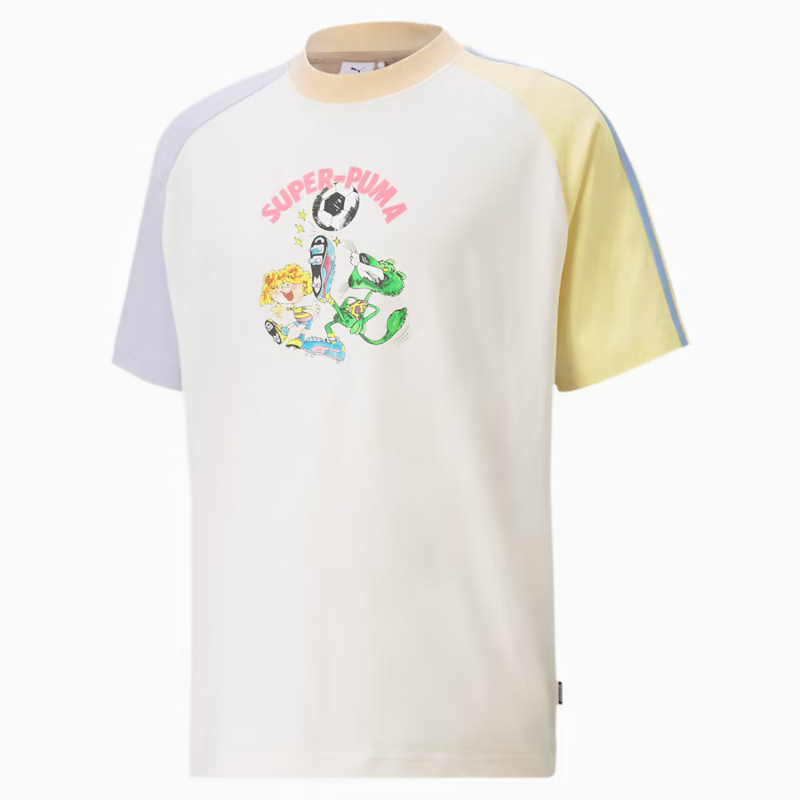 [WHITE] Puma x Kidsuper Men's Color Block Tee