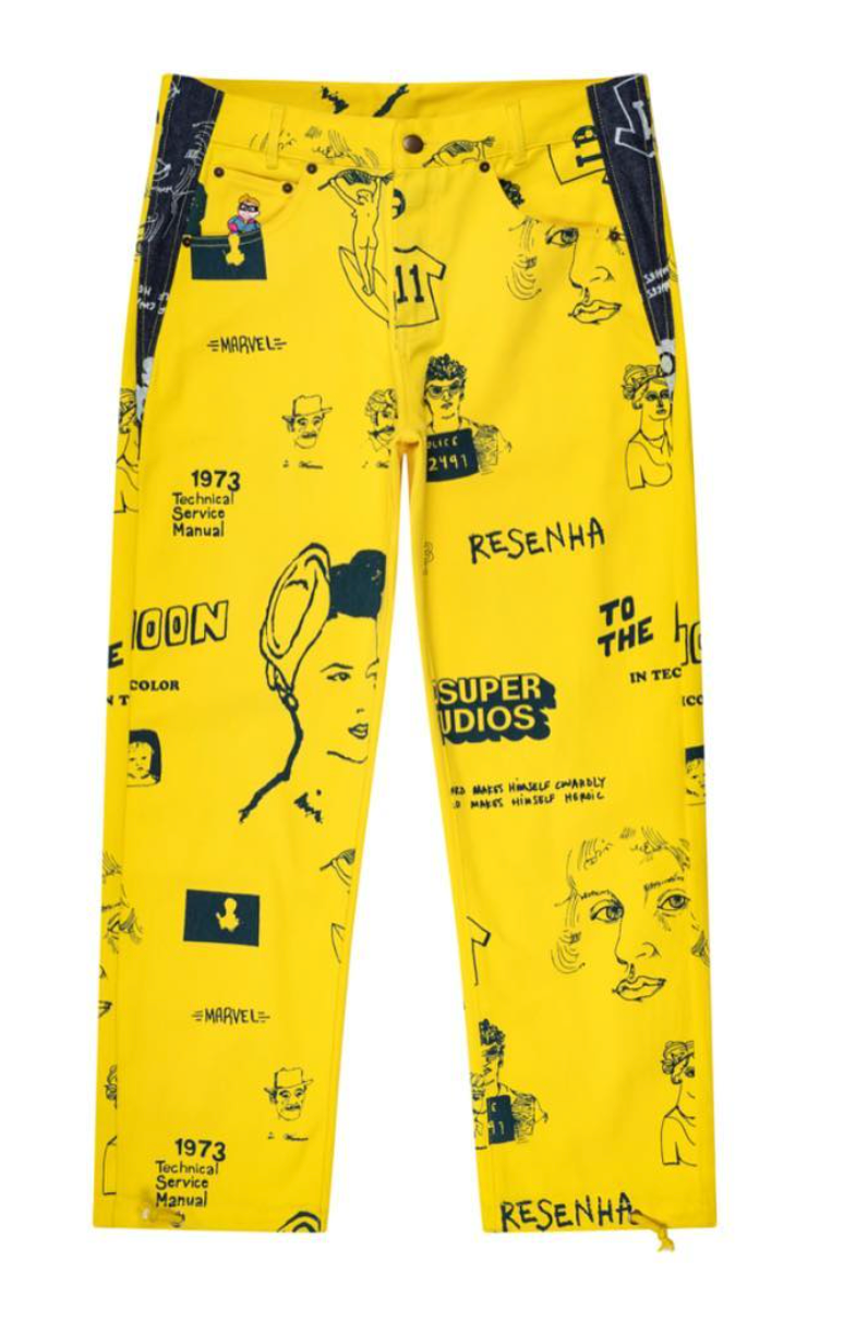 [Yellow- Denim] Doodle Denim JEANS