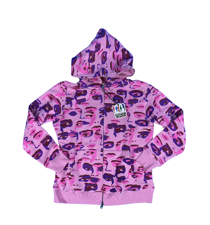 [PINK] CAMO FACE JACKET