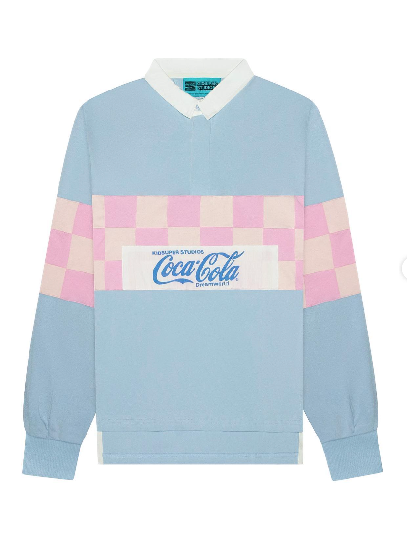 [Blue/Baby BLUE-PINK] KIDSUPER X COCA COLA DREAMWORLD LONG SLEEVE SHIRT