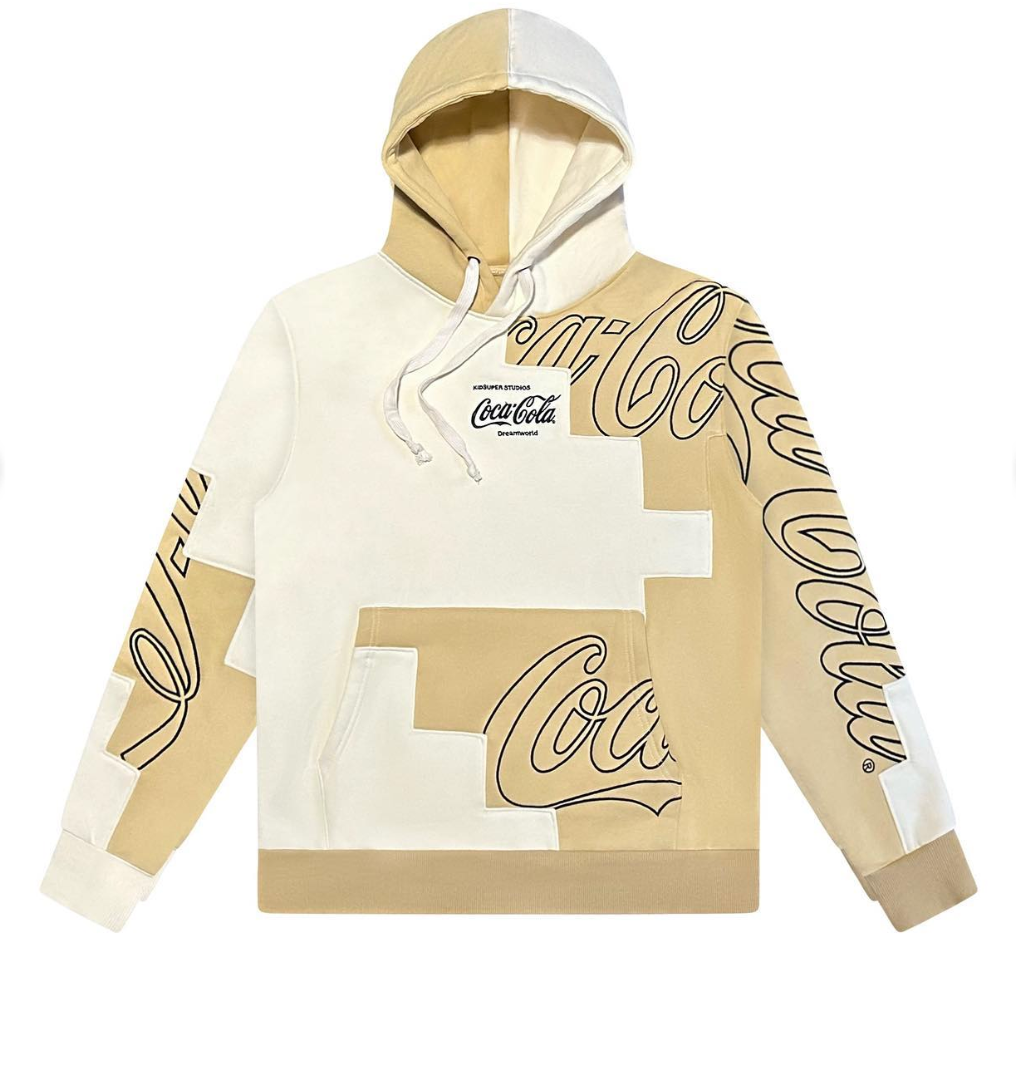 [CREAM-WHITE] COCA COLA x KidSuper DREAMWORLD HOODIE