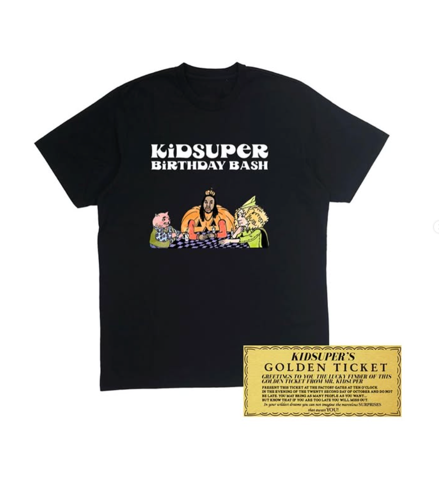 [BLACK] Happy Birthday KIDSUPER 2022! Birthday Tee
