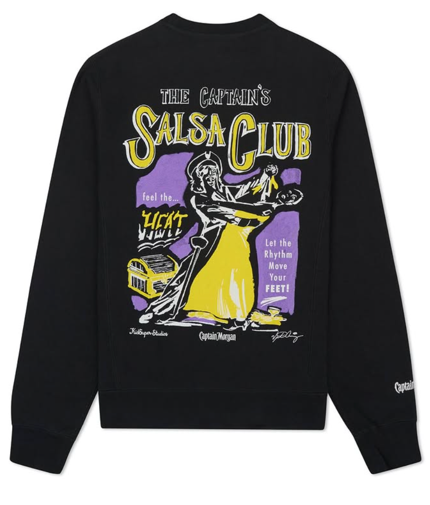 [BLACK] CAPTAIN MORGAN x KidSuper CREW NECK SWEATER