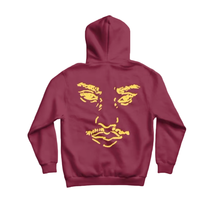 [RED/Dark Red] KIDSUPER X SNOT MERCH COLLAB HOODIE