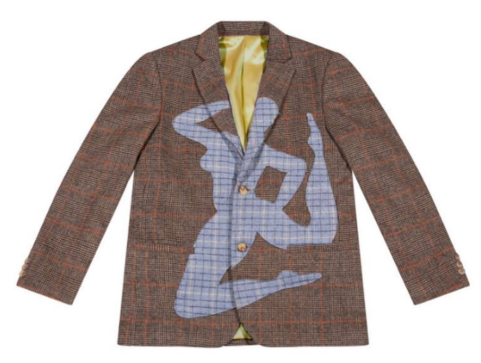 [BROWN-BLUE] RUNNER PLAID SUIT Top
