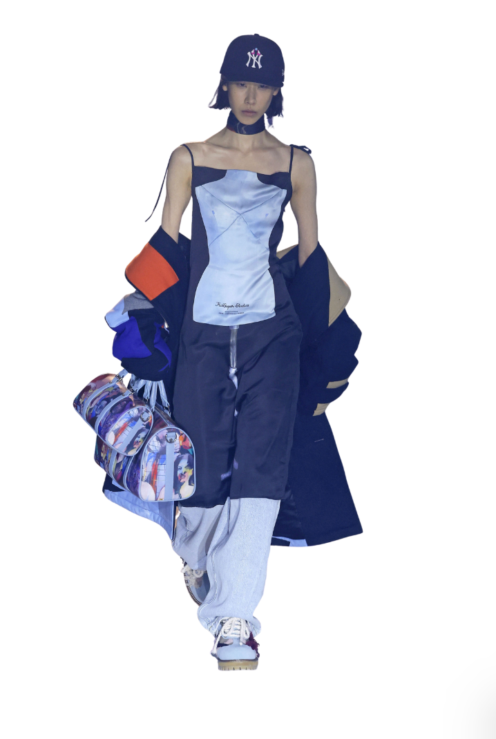 [Blue-Black] Dress Form Maxi Dress