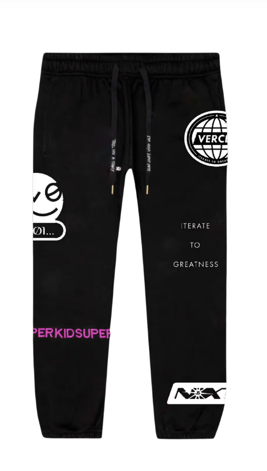 [Black] Vercel X KidSuper Sweatpants