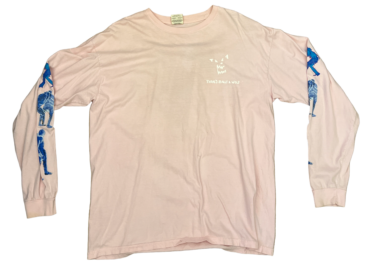 [PINK] RUSS x Kidsuper THERE'S REALLY A WOLF LONG SLEEVE TEE