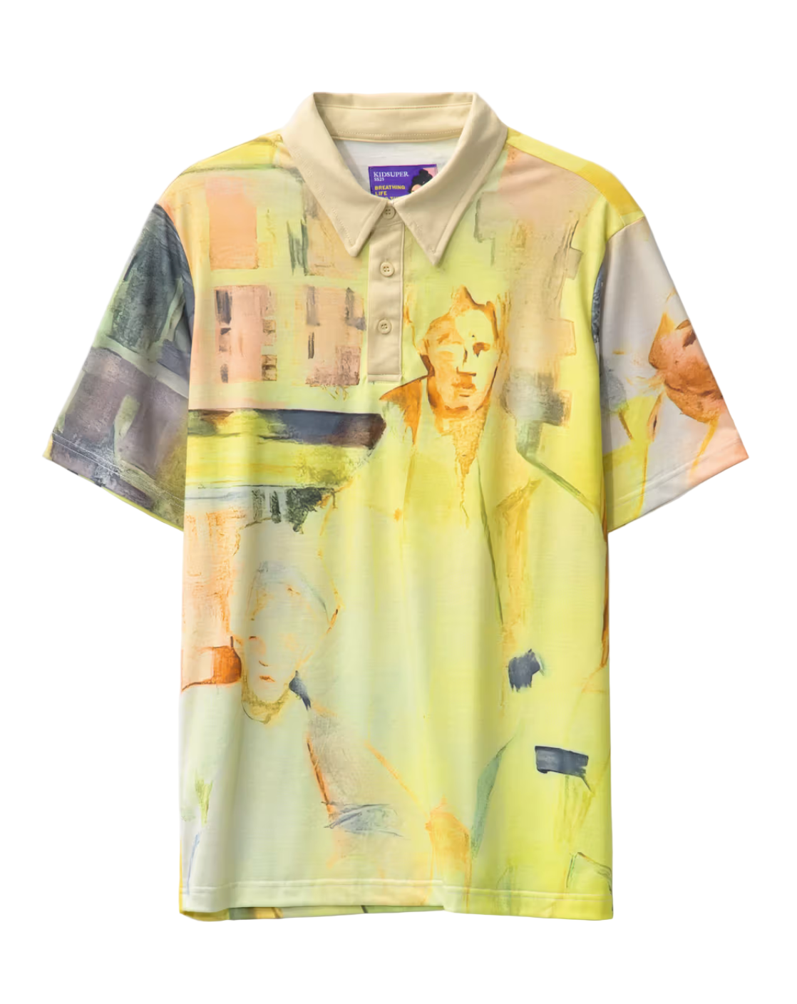 [Yellow] After School Philosophy Button Polo