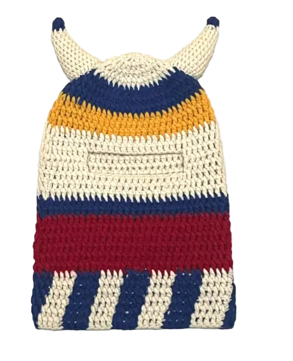 [BLUE-RED-MULTICOLOR] FACE BEANIE