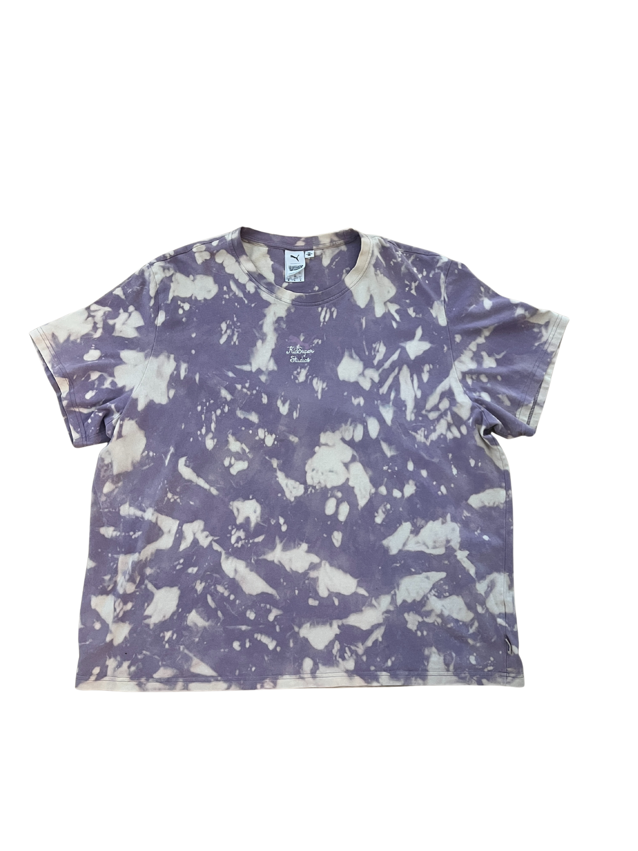 [PURPLE] PUMA X KIDSUPER CENTER TIE-DYE LOGO TEE