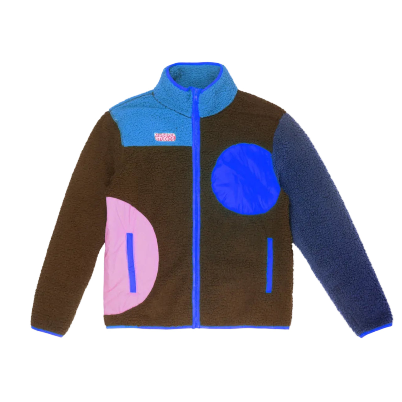 [Multicolor-Pink-Blue Dot] Adventure Program Zip Fleece