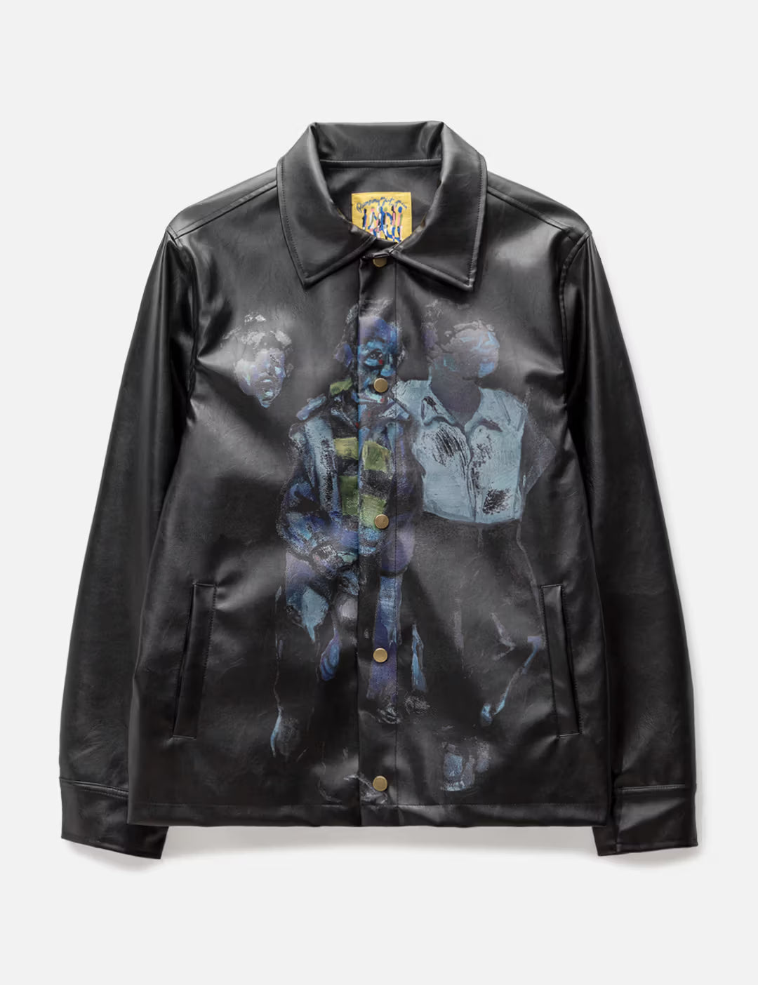 [Black] Blue Street Hooligans Faux Leather Jacket