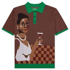 [Brown-GREEN] Lady Martini Polo