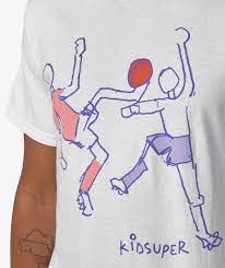 [WHITE] Men's Soccer Dance Graphic T-Shirt