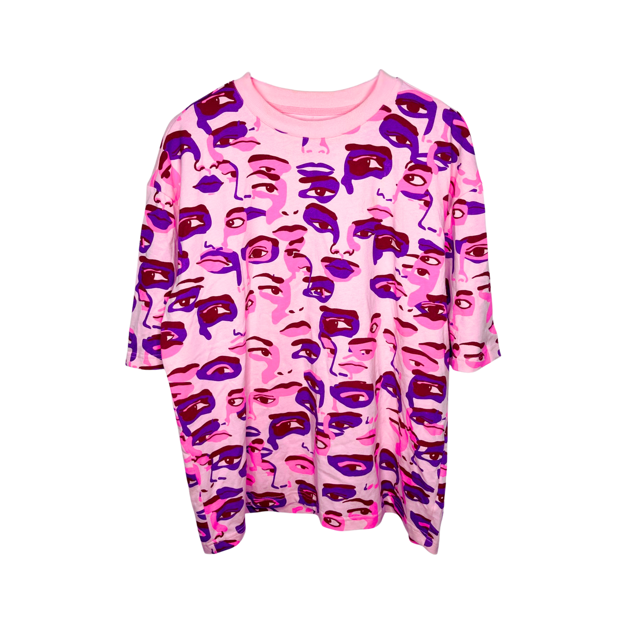 [PINK] FACE CAMO TEE