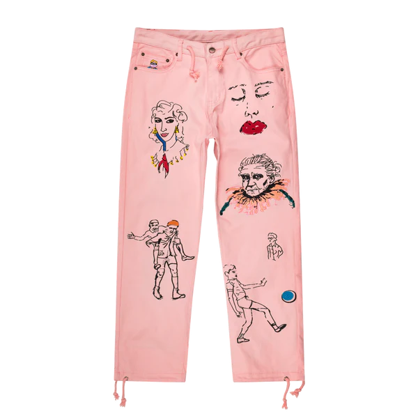 [ORANGE/SALMON] WEDDING ARTWORK PANT