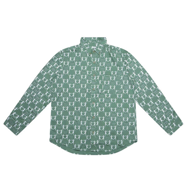 [GREEN] DANCING LADIES ORIGINAL BUTTON DOWN
