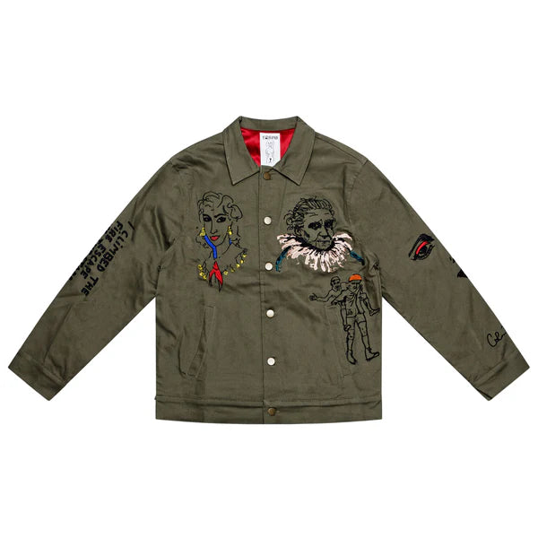 [Green/OLIVE] WEDDING ARTWORK JACKET