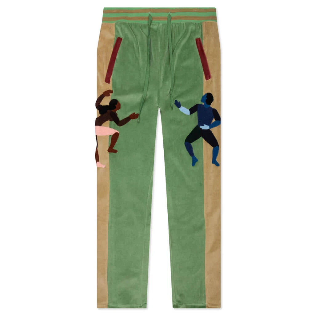 [GREEN] Dancer Velour Track Pant