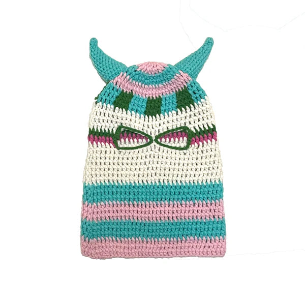 [MINT/WHITE] FACE BEANIE
