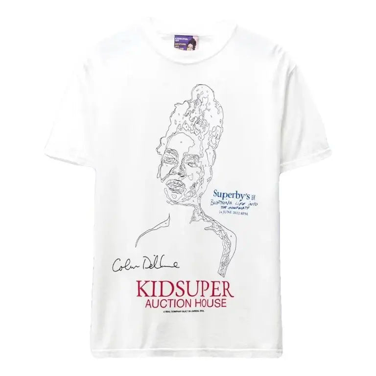 [White] PAINT BY NUMBER Faces T-Shirt