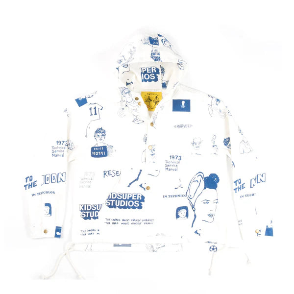 [WHITE-Denim] DOODLE Denim JEAN PULLOVER
