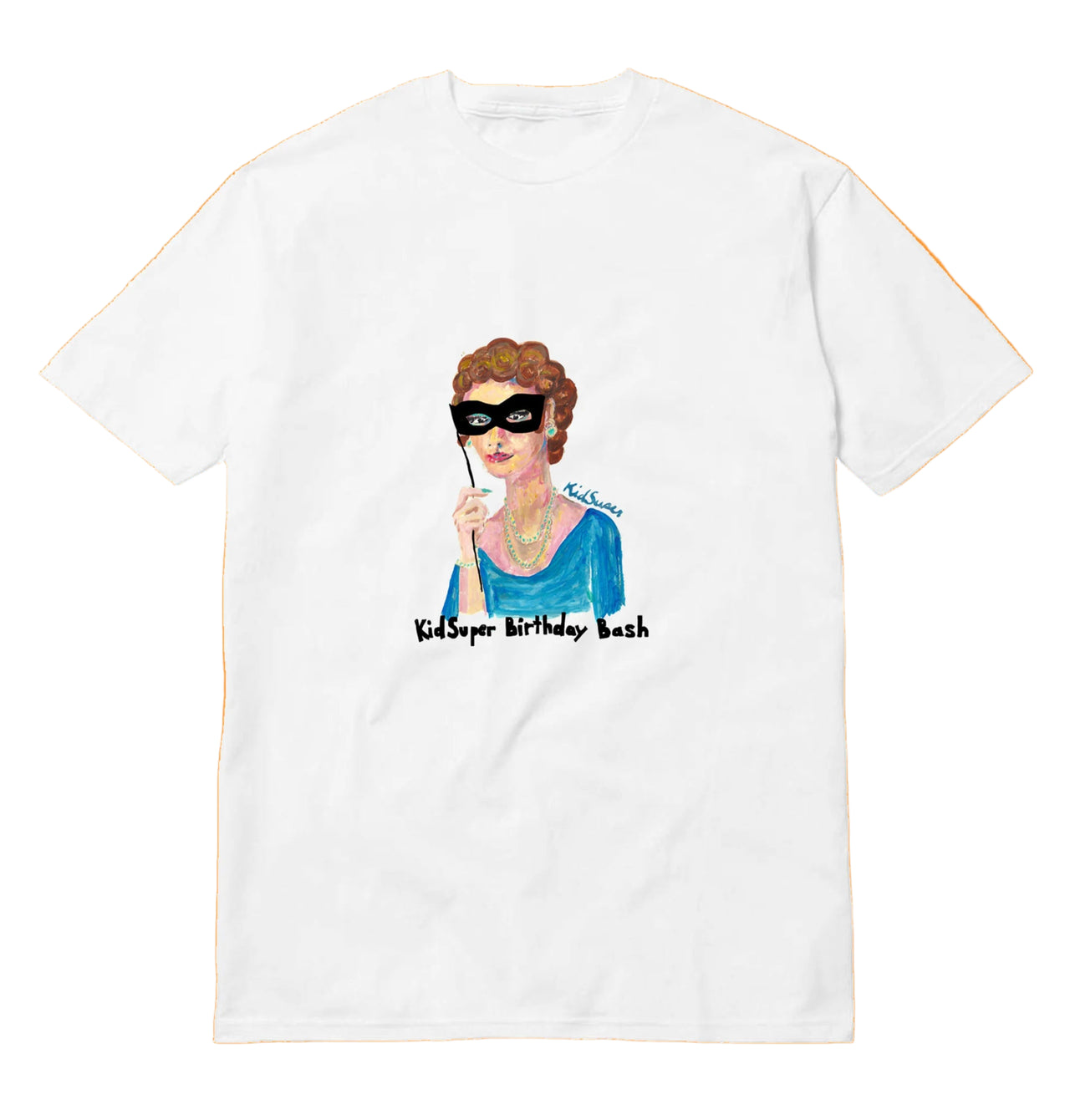 [WHITE] Happy Birthday KidSuper 2018 MOM ILLUSTRATION INVITE TEE
